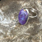 Adjustable Sterling Silver Purple Mojave Turquoise Ring | Sz 10 | 15613