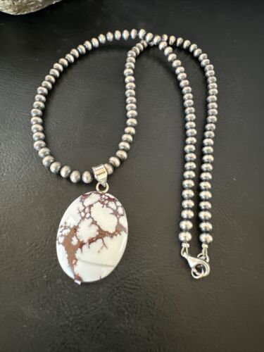 Navajo Wild Horse Necklace Pendant | Sterling Silver | Authentic Native American Handmade | 15731