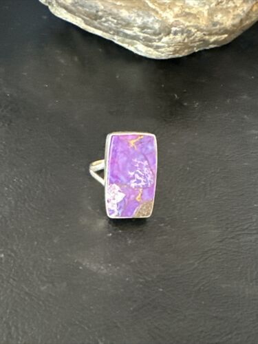 Southwestern Navajo Purple Mojave Turquoise Ring | Sterling Silver | Sz 6 | 15611 - Masha USA