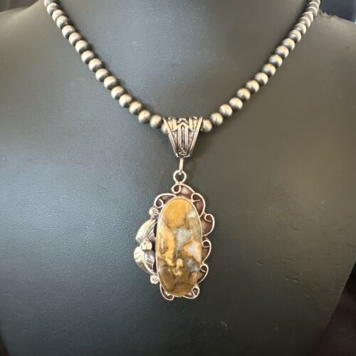 Navajo Wild Horse Necklace Pendant | Sterling Silver | Authentic Native American Handmade | 16982