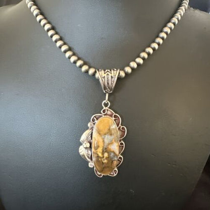 Navajo Wild Horse Necklace Pendant | Sterling Silver | Authentic Native American Handmade | 16982