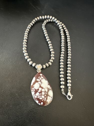 Navajo Wild Horse Necklace Pendant | Sterling Silver | Authentic Native American Handmade | 15733