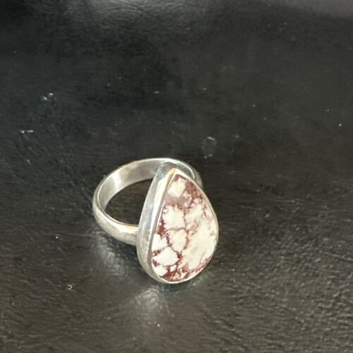 Men's & Women's Wild Horse Turquoise Ring | Navajo Sterling Silver | Sz 7 | Authentic Native American Handmade | 17284