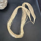Gold Filled Heishi Tubes Necklace | 50 Strand | Liquid Sterling Silver | 30" | 17393