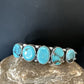 Navajo Blue Arizona Turquoise Cuff Bracelet | Sterling Silver | 5 Stone | Authentic Native American Handmade | 16277