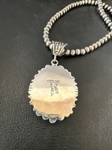 Navajo Wild Horse Necklace Pendant | Sterling Silver | Authentic Native American Handmade | 16755