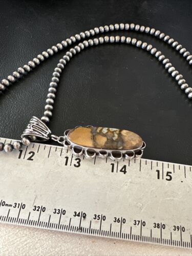 Navajo Wild Horse Necklace Pendant | Sterling Silver | Authentic Native American Handmade | 16987