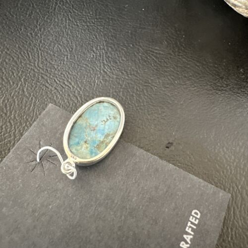 Southwestern Blue Denim Lapis Dangle Earrings | Sterling Silver | 1" | 15797