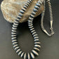 Navajo Pearl Graduated Rondelle Bead Necklace | 6-12mm Sterling Silver | 20" | Authentic Native American Handmade | 11807