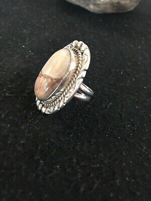 Women's Navajo Wild Horse Turquoise Ring | Sterling Silver | Sz 6 | Authentic Native American Handmade | 17153