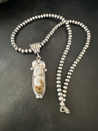 Navajo Wild Horse Necklace Pendant | Sterling Silver | Authentic Native American Handmade | 16986