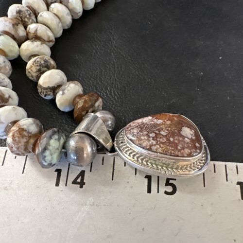 Men's Navajo Wild Horse Necklace Pendant | Sterling Silver | 24" | Authentic Native American Handmade | 15538
