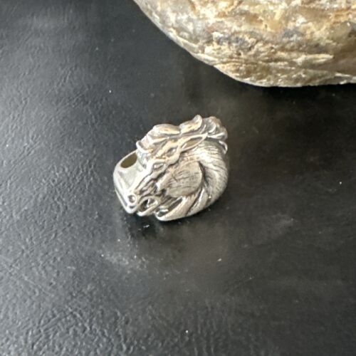 Navajo Horsehead Ring | Sterling Silver | Sz 11.5 | Authentic Native American Handmade | 15381