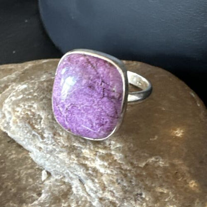 Women's Southwestern Sterling Silver Purple Sugilite Ring | Sz 10 | 17559