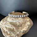 Navajo Stamped Cuff Bracelet | Old Pawn Sterling Silver | Authentic Native American Jewelry | 15163
