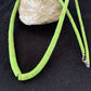 Navajo Green Gaspeite Stabilized Graduated Necklace | Sterling Silver | Authentic Native American | 32" | 00214