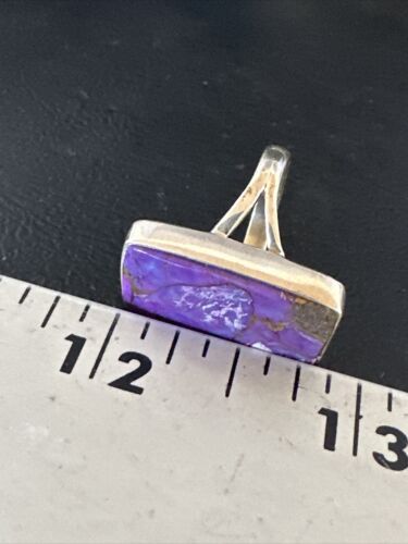 Southwestern Navajo Purple Mojave Turquoise Ring | Sterling Silver | Sz 6 | 15611 - Masha USA