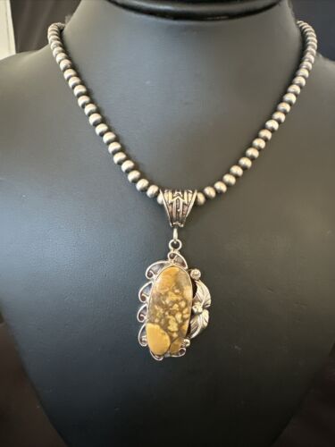 Navajo Wild Horse Necklace Pendant | Sterling Silver | Authentic Native American Handmade | 16988