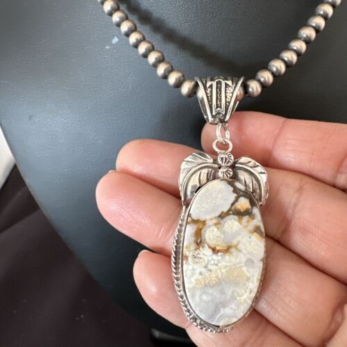 Navajo Wild Horse Necklace Pendant | Sterling Silver | Authentic Native American Handmade | 16942