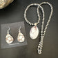 Navajo Wild Horse Necklace Pendant and Earrings Set | Sterling Silver | Authentic Native American Handmade | 15739