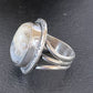 Navajo White Buffalo Turquoise Ring | Sterling Silver | Sz 6 | Authentic Native American Handmade | 10596