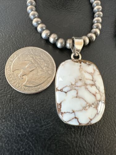 Navajo Wild Horse Necklace Pendant | Sterling Silver | Authentic Native American Handmade | 15737