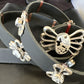 Men's White Buffalo Turquoise Concho Belt | Sterling Silver Navajo Tufa | Authentic Native American Handmade | 16683