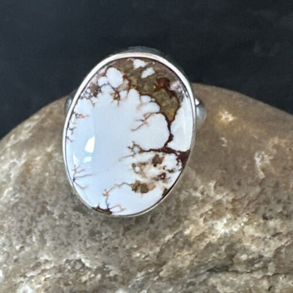 Men's and Women's Wild Horse Turquoise Ring | Sterling Silver | Sz 7.5 | 17362
