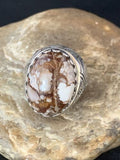 Southwestern Men's Wild Horse Turquoise Ring | Sterling Silver | Sz 8.5 | 13774