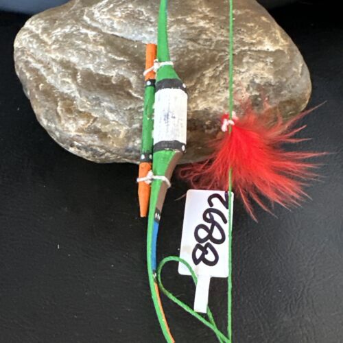 Handmade Green Bow Car Charm | 6.5" Mirror Dangler | Southwestern Jewelry | 8892