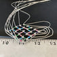 Crisscross Multi-Color Heishi Necklace | 5 Strand Liquid Sterling Silver | 22" | 15883