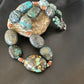 Men's Chunky Spiderweb Turquoise Necklace | Navajo Sterling Silver | Authentic Native American | 21" | 16236 Graduated