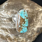 Navajo Blue Turquoise #8 Ring | Sterling Silver | Sz 9.5 | Authentic Native American Handmade | 14965