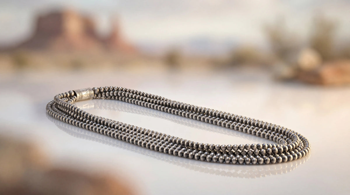 Navajo Pearls 10mm 26" Hook & Eye Necklace