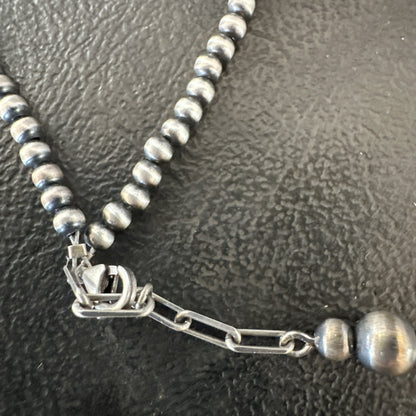 ANKLET Popular Sterling Silver Beads Sterling Silver Necklace 3mm 10" 90310