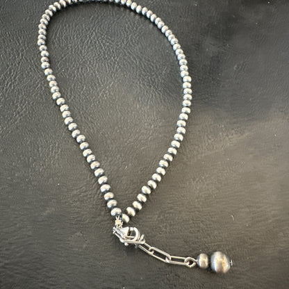 ANKLET Popular Sterling Silver Beads Sterling Silver Necklace 3mm 10" 90310