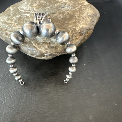 Naja Sterling Silver Navajo Beads Pendant 2.5" 18923
