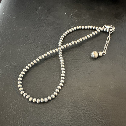 ANKLET Popular Sterling Silver Beads Sterling Silver Necklace 3mm 10" 90310