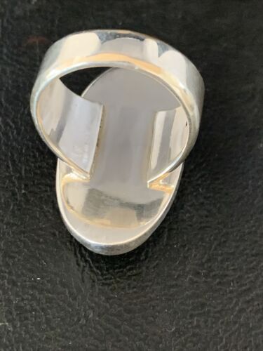 Navajo Green Gaspeite Ring | Sterling Silver | Sz 8.5 | Authentic Native American Handmade | 13781