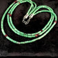 Navajo Spiny Oyster & Turquoise Bead Necklace | Sterling Silver | 21" | Authentic Native American Handmade | 8720