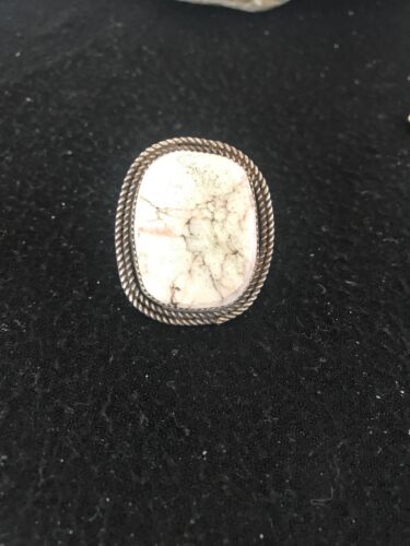 Native American Navajo Wild Horse Ring | Sterling Silver | Sz 5.5 | Platero | 2937