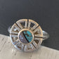 Native American Women's Navajo Blue Turquoise Sugilite Inlay Ring | Sz 6 | 11179