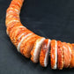 Navajo Spiny Oyster Graduated Necklace | Sterling Silver | Authentic Native American | 23" | 3085