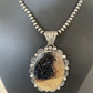 Navajo Pearls Picture Jasper Pendant Necklace | Sterling Silver | Authentic Native American Handmade | 1302