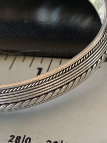 Navajo Stamped Cuff Bracelet | Old Pawn Sterling Silver | Authentic Native American Handmade | 14190