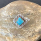 Navajo Blue Turquoise Ring | Sterling Silver | Sz 6.5 | Authentic Native American Handmade | 10776