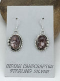 Southwestern Navajo Wild Horse Turquoise Earrings | Sterling Silver | 1" | 1268