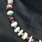 Navajo Purple Spiny Oyster & Turquoise Bead Necklace | Sterling Silver | Authentic Native American Handmade | 22" | 2617