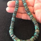 Navajo Turquoise Heishi Bead Necklace | 7mm | Sterling Silver | Authentic Native American Handmade | 31" | 3725