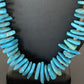 Authentic Native American Navajo Pearl Sterling Silver Shell Turquoise Nugget Necklace | 24" | 00817